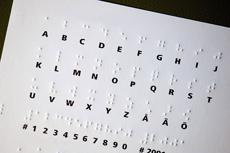 Braille yazım sistemi, karakterleri dünyada ilk kez ikili şema ile gösteren yazı sistemidir
